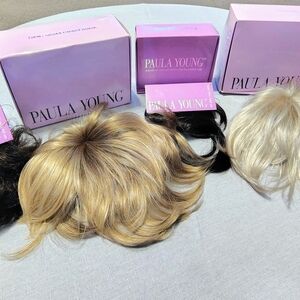 LOT OF MIXED Blonde and Dark Brown Hair TOPPERS. XIP